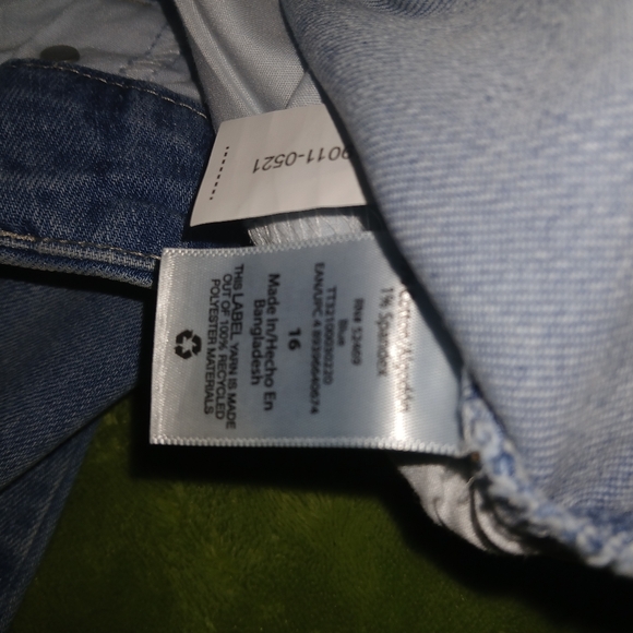 Women's Wide Leg High Rise Cropped Jeans Size 16 - Picture 4 of 4